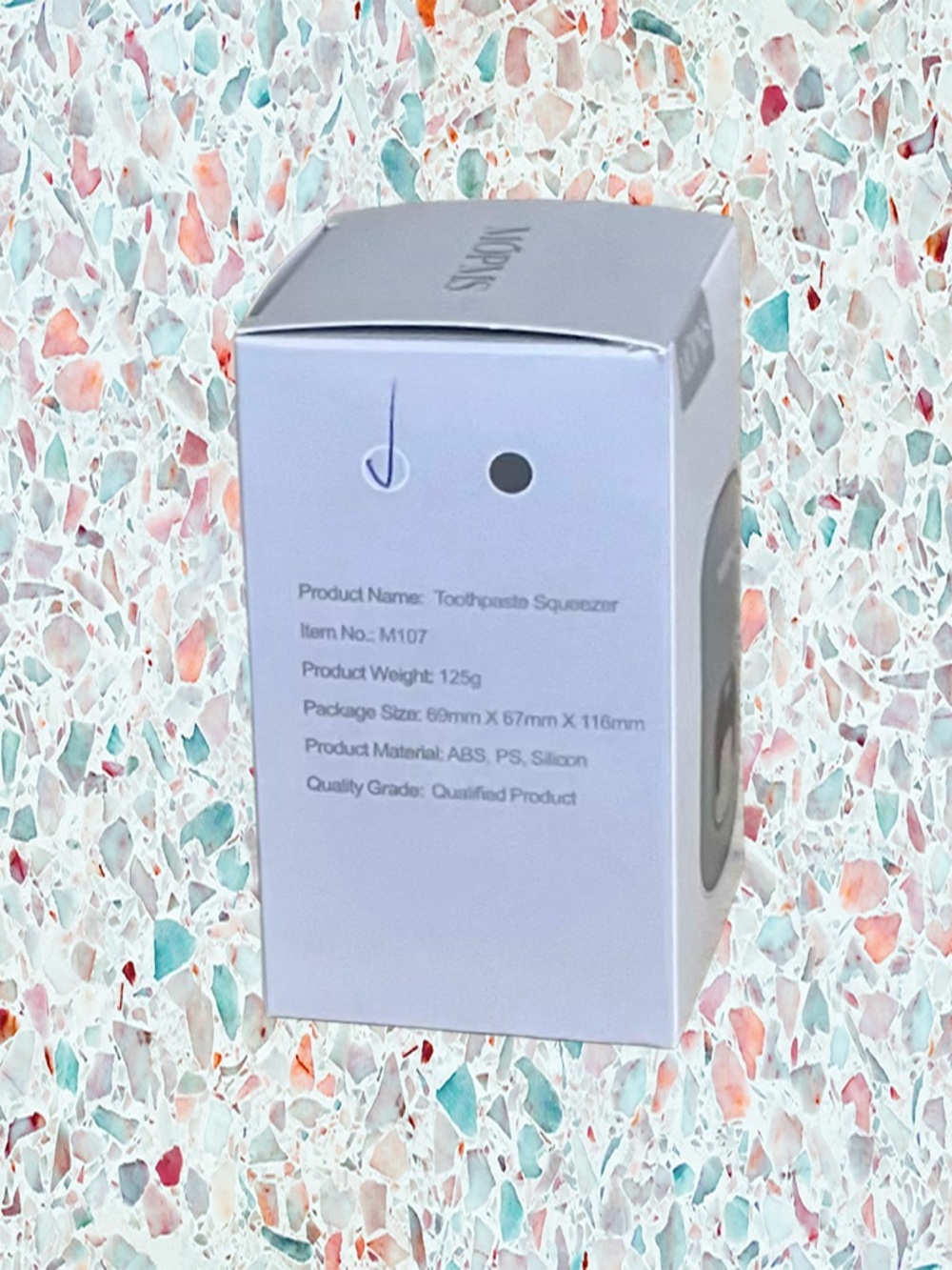 MOPMS Wall Mounted Automatic Toothpaste Dispenser White Silver - Picture 10 of 10